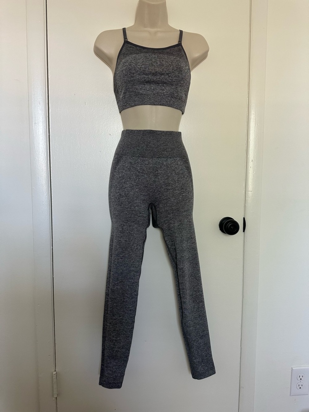 Gymshark Flex High Waisted Leggings and Strappy Sports Bra